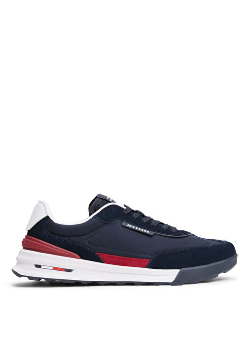 Tommy Hilfiger Lacivert Erkek Sneaker RETRO RUNNER NYLON MIX - Görsel 2