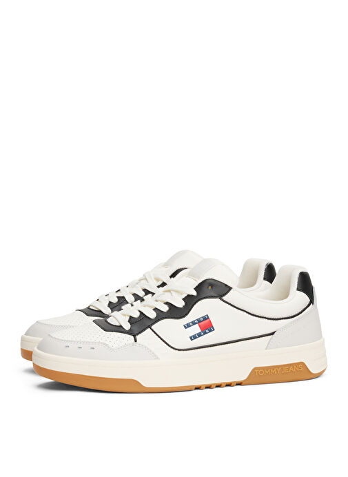 Tommy Hilfiger Çok Renkli Erkek Deri Sneaker TJM CUPSOLE ELEVATED LEATHER - Görsel 3