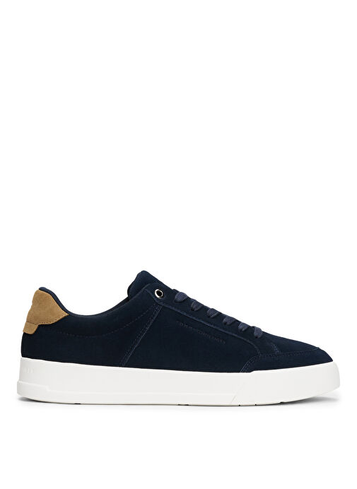 Tommy Hilfiger Lacivert Erkek Sneaker TH COURT SUMMER SUEDE - Görsel 2