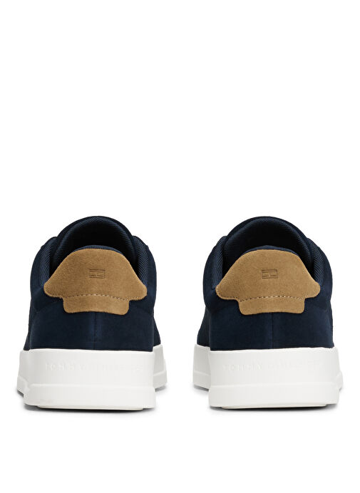 Tommy Hilfiger Lacivert Erkek Sneaker TH COURT SUMMER SUEDE - Görsel 5