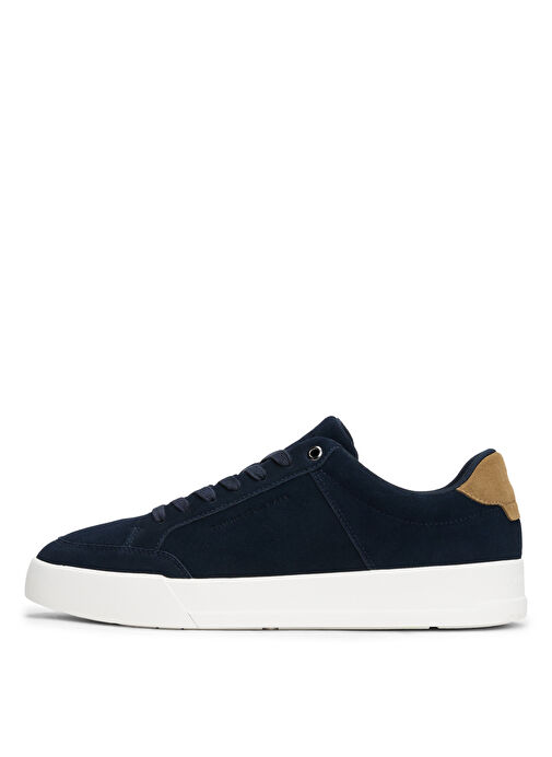 Tommy Hilfiger Lacivert Erkek Sneaker TH COURT SUMMER SUEDE - Görsel 4