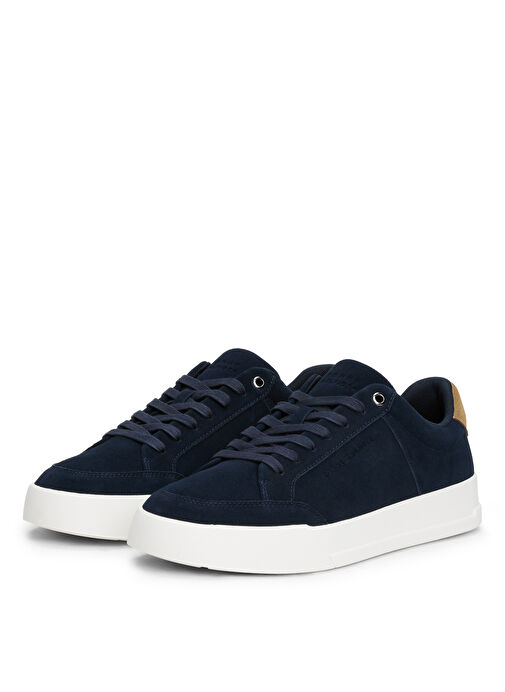 Tommy Hilfiger Lacivert Erkek Sneaker TH COURT SUMMER SUEDE - Görsel 3