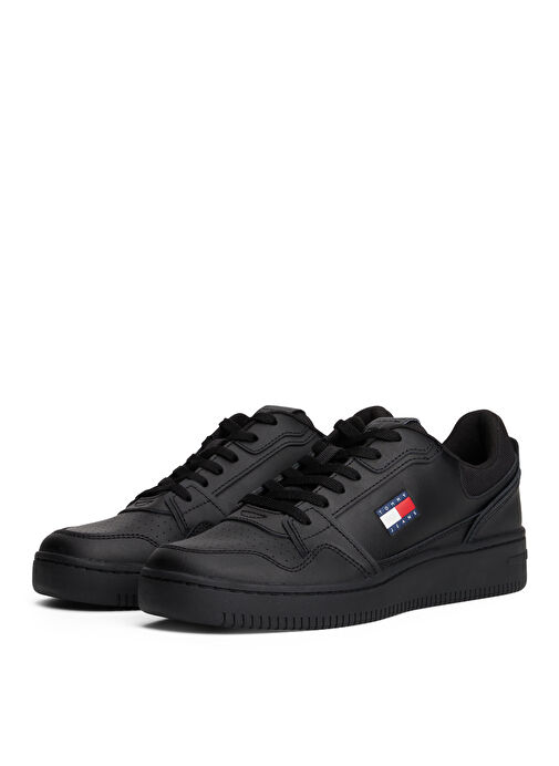 Tommy Hilfiger Siyah Erkek Sneaker TJM RETRO BASKET - Görsel 3