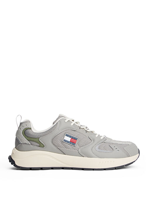 Tommy Hilfiger Gri Erkek Sneaker TJM RUNNER MIX MATERIAL - Görsel 2