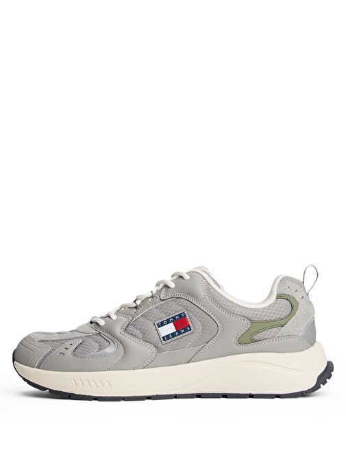 Tommy Hilfiger Gri Erkek Sneaker TJM RUNNER MIX MATERIAL - Görsel 4