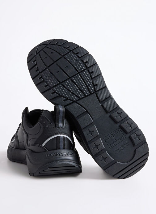 Tommy Hilfiger Siyah Erkek Sneaker TJM RUNNER LEATHER - Görsel 5