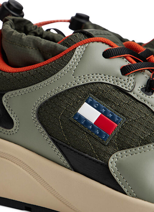 Tommy Hilfiger Haki Erkek Sneaker TJM RUNNER MIX MATERIAL - Görsel 6