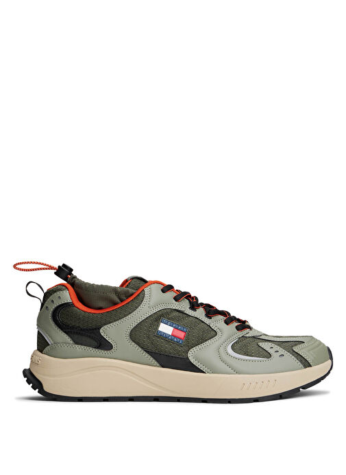 Tommy Hilfiger Haki Erkek Sneaker TJM RUNNER MIX MATERIAL - Görsel 2