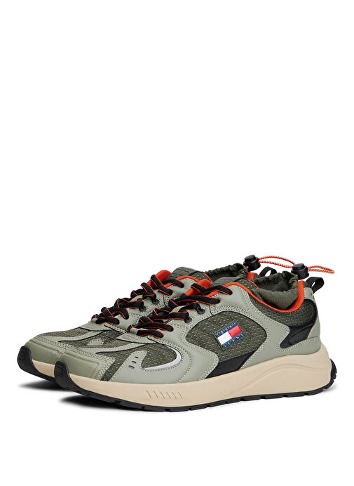 Tommy Hilfiger Haki Erkek Sneaker TJM RUNNER MIX MATERIAL - Görsel 3