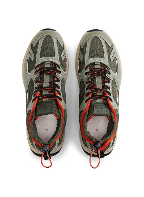 Tommy Hilfiger Haki Erkek Sneaker TJM RUNNER MIX MATERIAL - Görsel 4