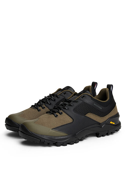 Tommy Hilfiger Çok Renkli - Haki Erkek Sneaker VIBRAM LOW RUNNER TECH - Görsel 7