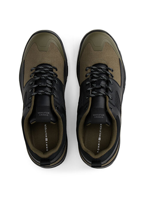 Tommy Hilfiger Çok Renkli - Haki Erkek Sneaker VIBRAM LOW RUNNER TECH - Görsel 5