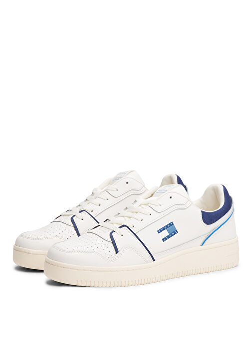 Tommy Hilfiger Beyaz Erkek Sneaker TJM RETRO BASKET - Görsel 3