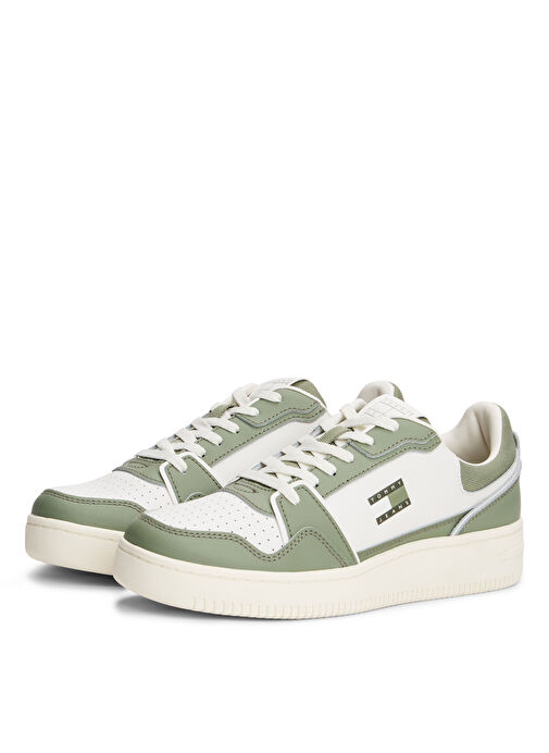 Tommy Hilfiger Beyaz Erkek Sneaker TJM RETRO BASKET - Görsel 3