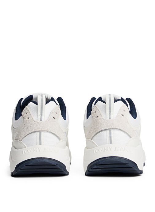 Tommy Hilfiger Ekru Erkek Sneaker TJM RUNNER MIX MATERIAL - Görsel 5