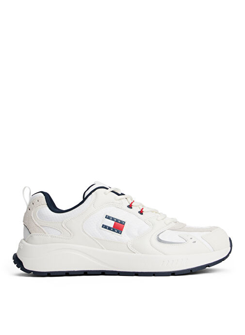Tommy Hilfiger Ekru Erkek Sneaker TJM RUNNER MIX MATERIAL - Görsel 2