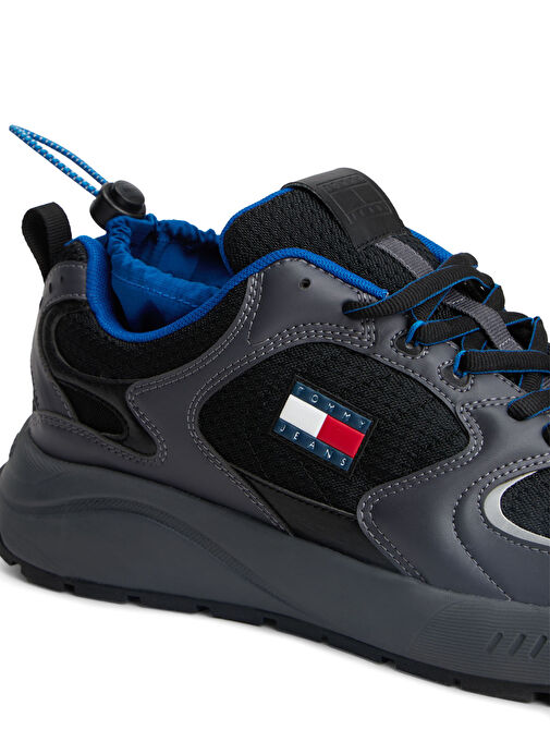 Tommy Hilfiger Çok Renkli Erkek Sneaker TJM RUNNER MIX MATERIAL - Görsel 6