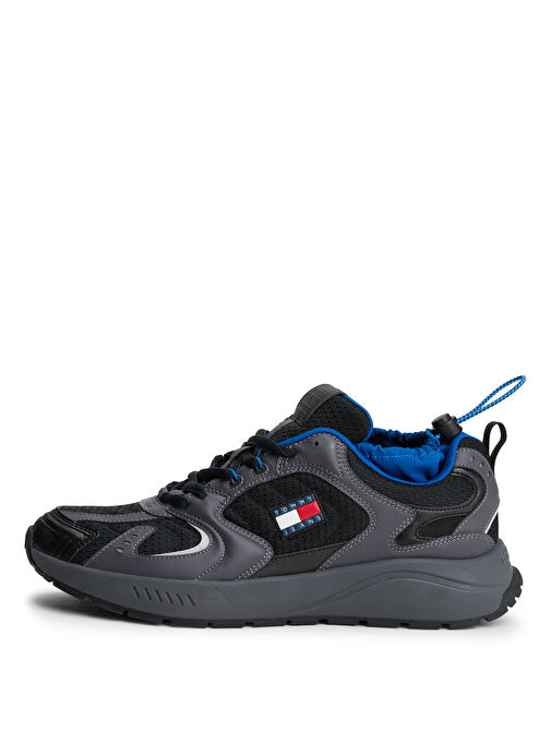Tommy Hilfiger Çok Renkli Erkek Sneaker TJM RUNNER MIX MATERIAL - Görsel 5
