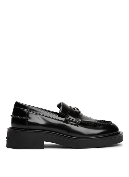 Tommy Hilfiger Siyah Kadın Deri Loafer EN0EN02790 - Görsel 2