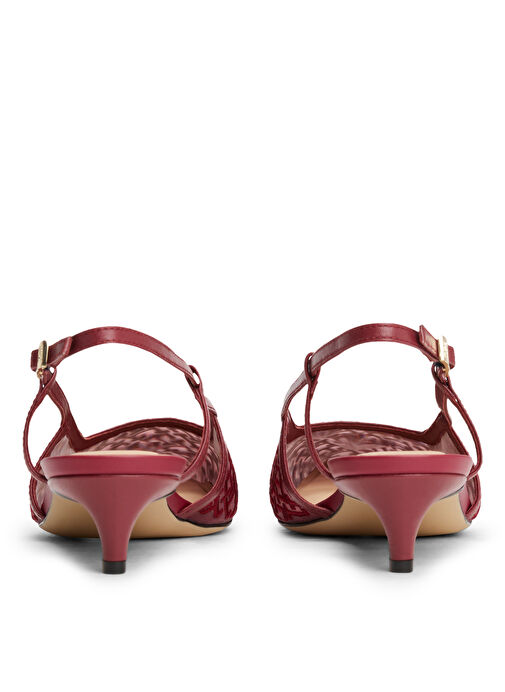 Tommy Hilfiger Kırmızı Kadın Topuklu Ayakkabı FW0FW08746 - Görsel 5