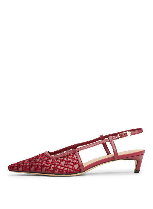 Tommy Hilfiger Kırmızı Kadın Topuklu Ayakkabı FW0FW08746 - Görsel 4