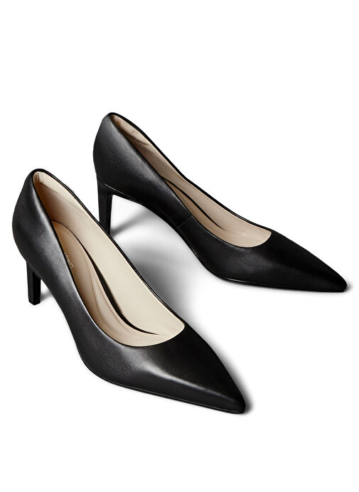 Calvin Klein Siyah Kadın Deri Stiletto HW0HW02561 - Görsel 5