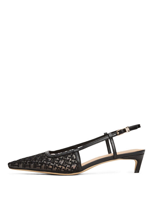 Tommy Hilfiger Siyah Kadın Topuklu Ayakkabı FW0FW08746 - Görsel 4