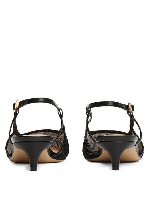 Tommy Hilfiger Siyah Kadın Topuklu Ayakkabı FW0FW08746 - Görsel 5