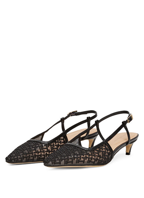 Tommy Hilfiger Siyah Kadın Topuklu Ayakkabı FW0FW08746 - Görsel 3