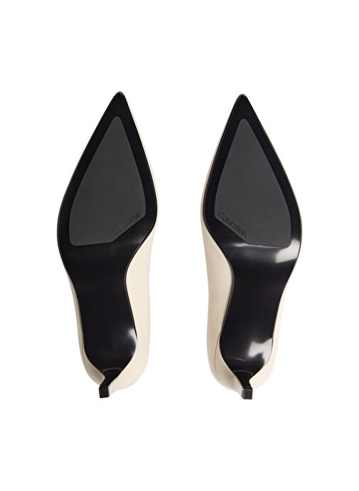 Calvin Klein Ekru Kadın Deri Stiletto HW0HW02561 - Görsel 6