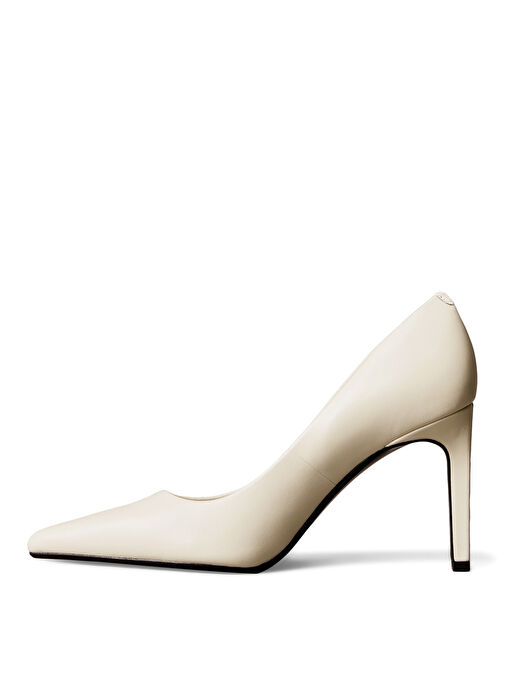 Calvin Klein Ekru Kadın Deri Stiletto HW0HW02561 - Görsel 3