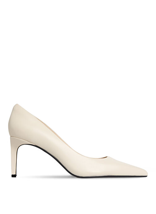Calvin Klein Ekru Kadın Deri Stiletto HW0HW02561 - Görsel 2