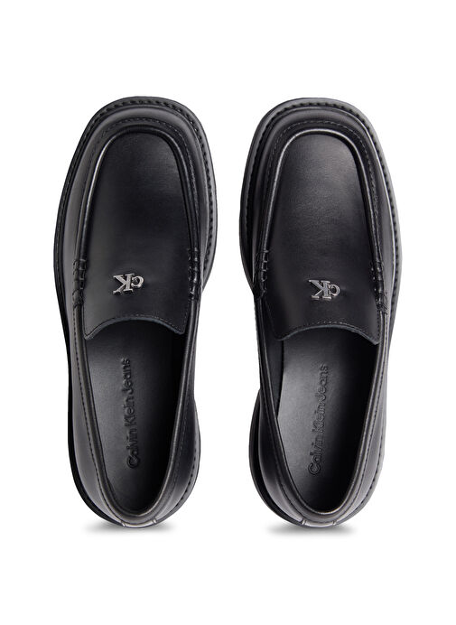 Calvin Klein Siyah Kadın Deri Loafer YW0YW01862 - Görsel 5