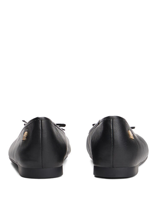 Tommy Hilfiger Siyah Kadın Deri Babet FW0FW08759 - Görsel 5