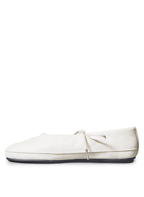 Calvin Klein Beyaz Kadın Deri Babet HW0HW02656 - Görsel 3