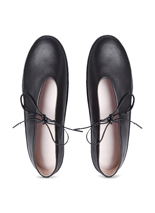 Calvin Klein Siyah Kadın Deri Babet HW0HW02656 - Görsel 5