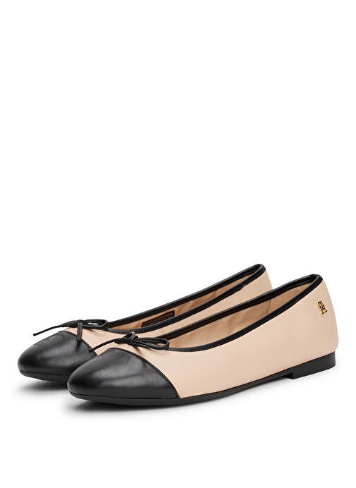 Tommy Hilfiger Pembe Kadın Deri Babet FW0FW08759 - Görsel 3