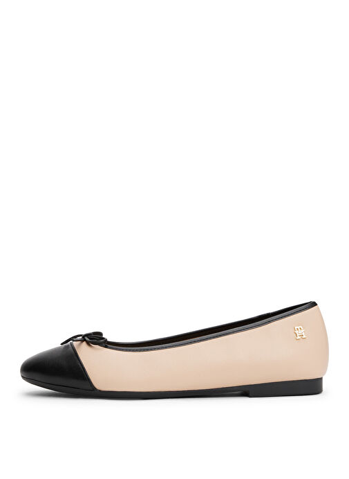 Tommy Hilfiger Pembe Kadın Deri Babet FW0FW08759 - Görsel 4