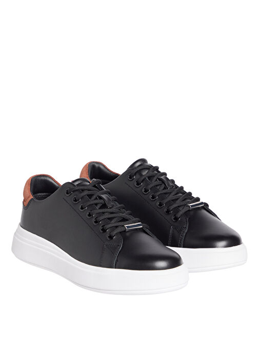 Calvin Klein Siyah Kadın Deri Sneaker HW0HW02540 - Görsel 3