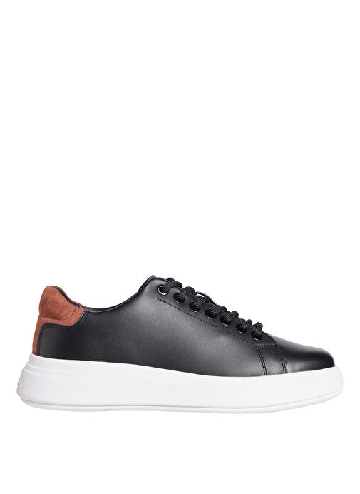 Calvin Klein Siyah Kadın Deri Sneaker HW0HW02540 - Görsel 2