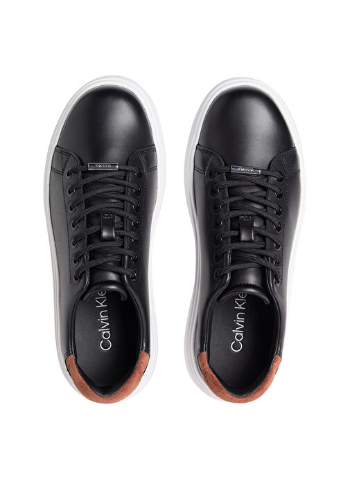 Calvin Klein Siyah Kadın Deri Sneaker HW0HW02540 - Görsel 5