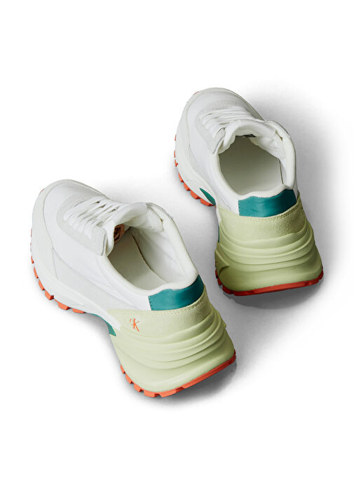 Calvin Klein Çok Renkli Kadın Deri Sneaker YW0YW01852 - Görsel 6