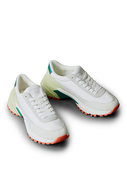 Calvin Klein Çok Renkli Kadın Deri Sneaker YW0YW01852 - Görsel 5
