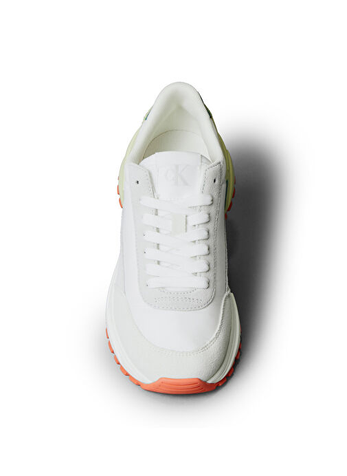 Calvin Klein Çok Renkli Kadın Deri Sneaker YW0YW01852 - Görsel 4