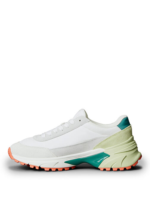 Calvin Klein Çok Renkli Kadın Deri Sneaker YW0YW01852 - Görsel 3