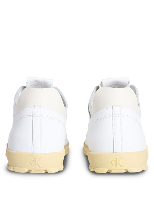 Calvin Klein Beyaz Kadın Deri Sneaker YW0YW01847 - Görsel 6