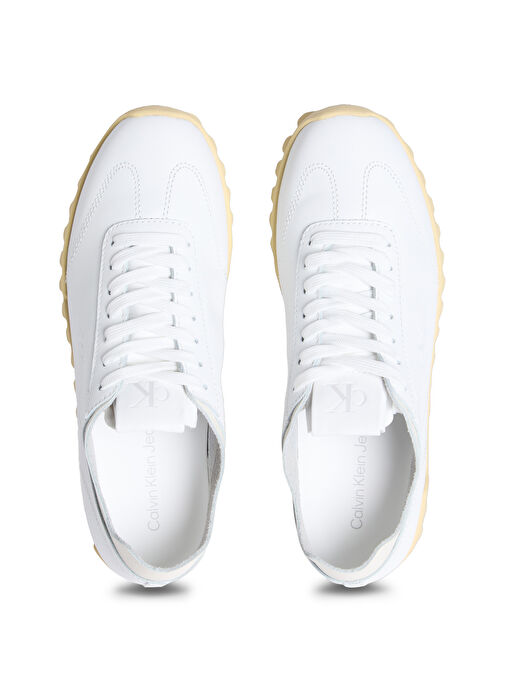 Calvin Klein Beyaz Kadın Deri Sneaker YW0YW01847 - Görsel 5