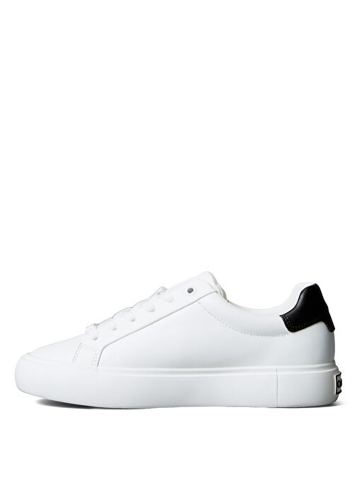 Calvin Klein Beyaz Kadın Deri Sneaker HW0HW01681 - Görsel 3