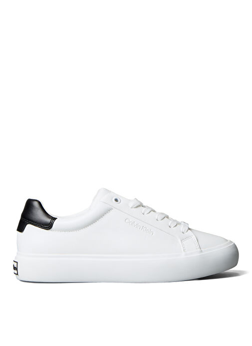 Calvin Klein Beyaz Kadın Deri Sneaker HW0HW01681 - Görsel 2