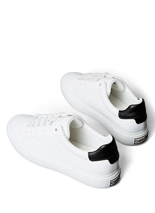 Calvin Klein Beyaz Kadın Deri Sneaker HW0HW01681 - Görsel 6